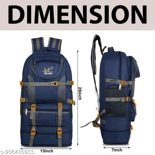 Travel for Outdoor Sport HikiIng bag Waterproof Backpack (Black, 75 L) - WYNAMIX store