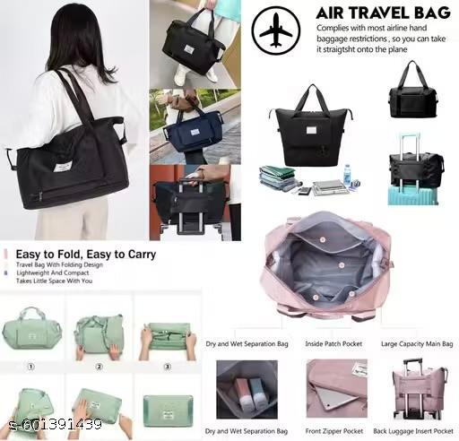 Large Capacity Folding Travel Bag Lightweight Waterproof Carry Luggage Bag Travel Duffle Handbags Travelling Bag for Women and Men Large Capacity Folding Duffel bags - WYNAMIX store