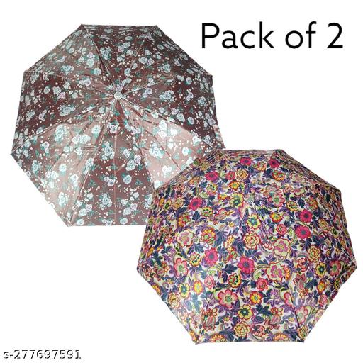 Beautiful RANDOM design printed Umbrella  set combo for regular use . Pack of 2 - WYNAMIX store