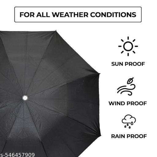 PREMIUM QUALITY REGULAR BLACK UMBRELLA , BLACK FRAME FOR MEN , WOMEN AND KIDS - WYNAMIX store