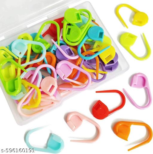 25Pcs Crochet Locking Stitch Markers Needle for Knitting, Designed to Hook into The Knitted or Crocheted Stitch so it Will not Slip Out - WYNAMIX store