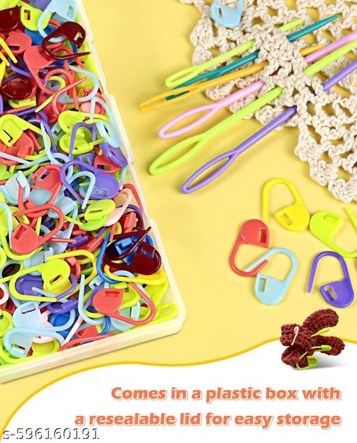 25Pcs Crochet Locking Stitch Markers Needle for Knitting, Designed to Hook into The Knitted or Crocheted Stitch so it Will not Slip Out - WYNAMIX store