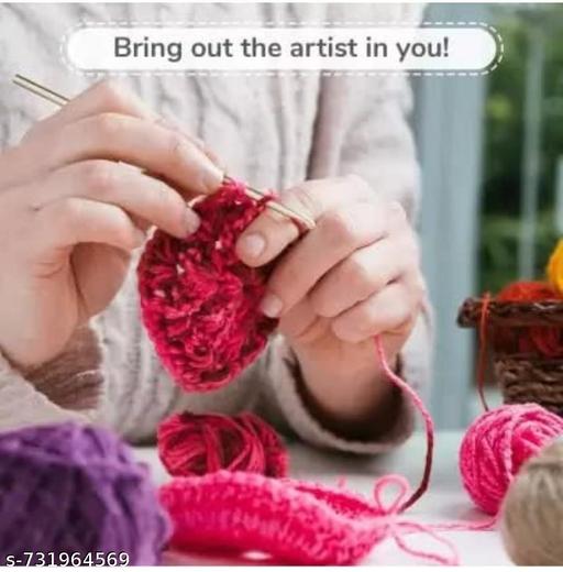 Crochet Kits for Beginners with Crochet Thread , Learn to Crochet Set Supplies DIY Tools, Crocheting Kit for Adults Kids - WYNAMIX store