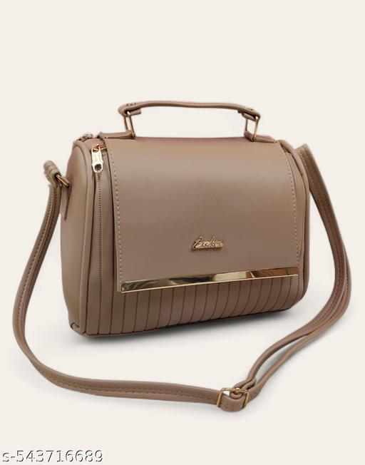 Fancy fashionable women Cream PU sling bags/Premium PU leather sling bags for women/Designer Crossbody Sling/Full handwork bag/party wear and wedding bag for women - WYNAMIX store
