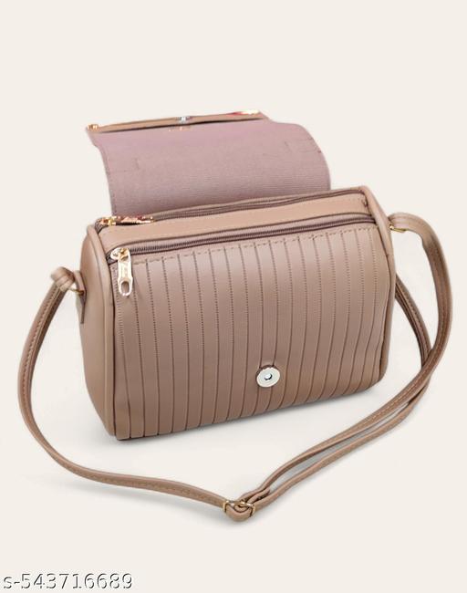 Fancy fashionable women Cream PU sling bags/Premium PU leather sling bags for women/Designer Crossbody Sling/Full handwork bag/party wear and wedding bag for women - WYNAMIX store