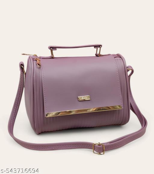 Attractive trendy women Purple PU sling bags/Premium PU leather sling bags for women/Designer Crossbody Sling/Full handwork Bag/Party wear and wedding bag for women - WYNAMIX store