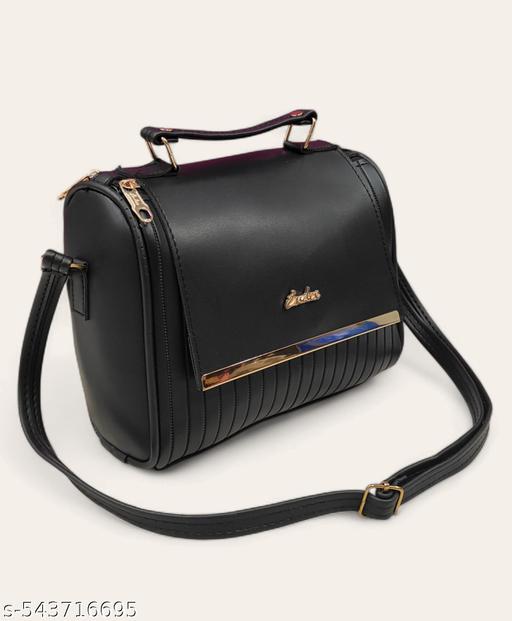 Gorgeous stylish women black PU sling bags/Premium PU leather sling bags for women/Designer Crossbody Sling/Full handwork bag/party wear and wedding bag for women - WYNAMIX store