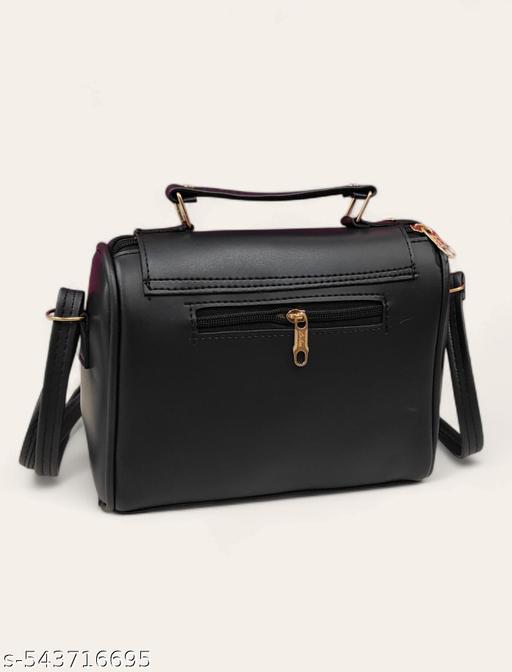 Gorgeous stylish women black PU sling bags/Premium PU leather sling bags for women/Designer Crossbody Sling/Full handwork bag/party wear and wedding bag for women - WYNAMIX store