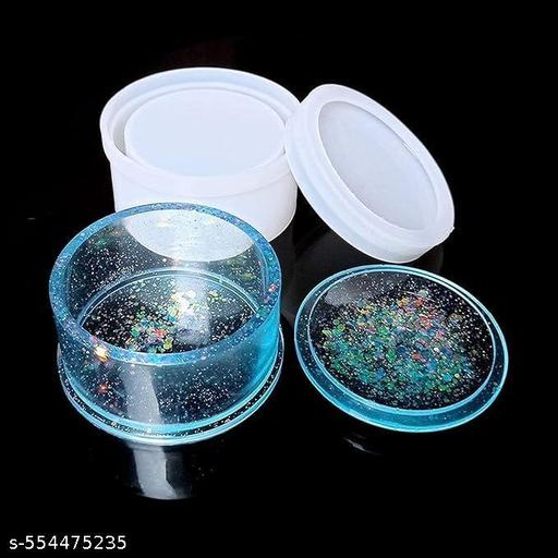 Land Round Shape Gift Storage Box Mold, Multipurpose Silicone Mold, Coaster Mold DIY Mold Epoxy Resin Mould Frame Mold Jewelry Pendant Mould Craft Mould - 1 PC - WYNAMIX store