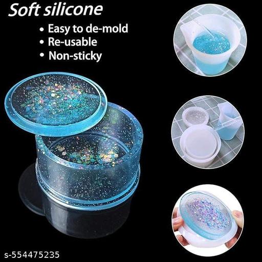 Land Round Shape Gift Storage Box Mold, Multipurpose Silicone Mold, Coaster Mold DIY Mold Epoxy Resin Mould Frame Mold Jewelry Pendant Mould Craft Mould - 1 PC - WYNAMIX store