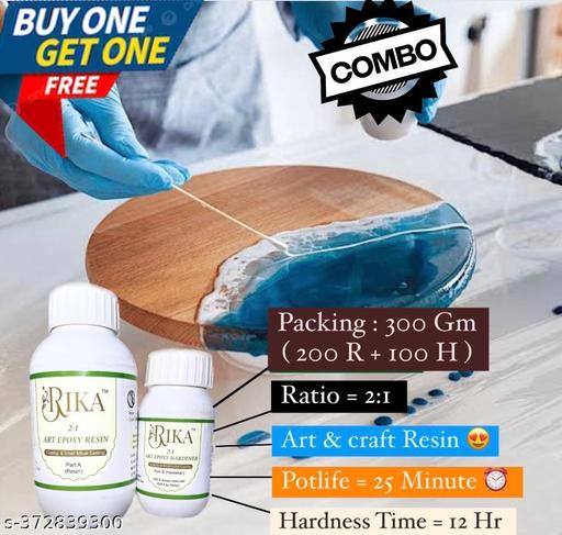 Buy one Get one Free Clear  Art Resin Kit ( set Of 300 Gm 2:1 Ratio ) ( Total Quantity of 600 Gm ) - WYNAMIX store
