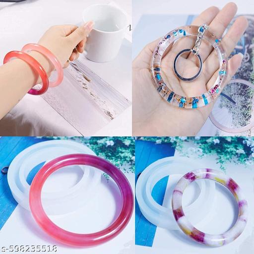 Be Worthy Of Growing Wings Silicone Bangle Resin Mould Set for Jewelry Making | Round Bracelet Epoxy Casting Molds for DIY Handmade Bangles Craft Tool - WYNAMIX store