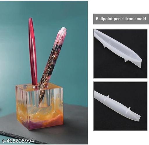 CraftNcreation 3PCS Resin Casting Moulds, 3 Styles Cylinder Shaped Epoxy Mould for DIY Ballpoint Pens, Candle, Keychain, Teacher Student Gift. - WYNAMIX store