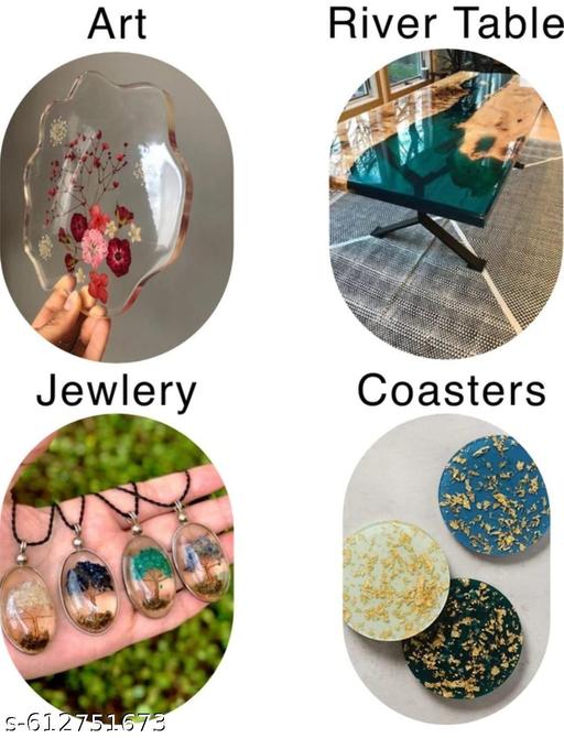 Resin Art Liquid Hardener for Craft Beginners Materials Kit Ultra Crystal Clear Coat Transparent Epoxy 2 1 Ratio Bubble Release Artists Jewellery Set Casting Tabletop DIY Project150GM - WYNAMIX store