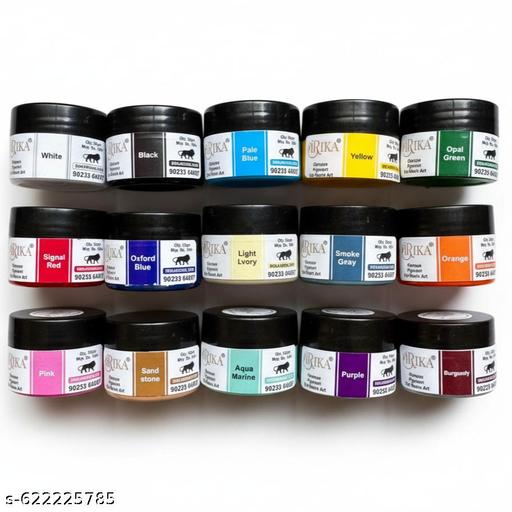 Pack of 15 Opaque Resin Pigment | 20g Each | Ultra-Rich Concentrated Colours for Epoxy Resin, Art & Craft | Smooth Blend ✨ High Coverage  Non-Toxic ✅ - WYNAMIX store