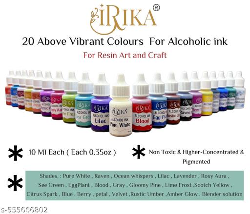 IRIKA® Premium Alcohol Ink Pack – 6 Shades for Resin Art & Crafts - WYNAMIX store