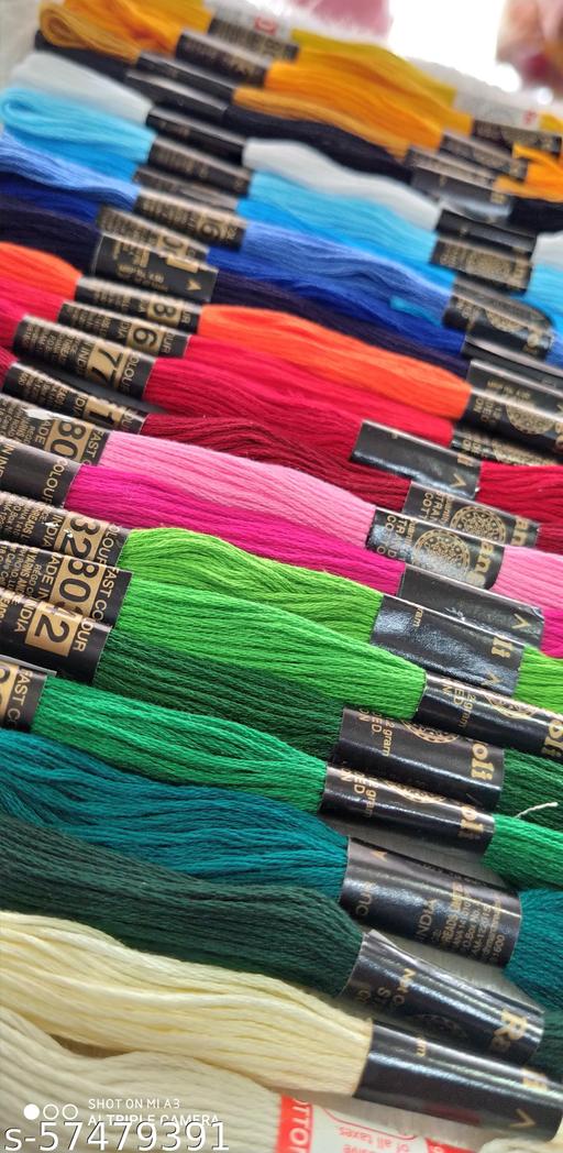 Arts Collection Cotton Hand Embroidered Thread Skeins for Craft Projects (Multicolor , Pack of 25) - WYNAMIX store