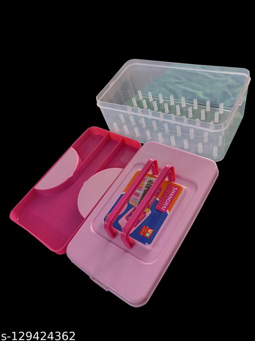1 pc of 45 reels and needle/thread box for stitching, tailor kit for for homes & shop(multicolour) - WYNAMIX store