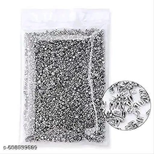 Nails (Rivet) for Pearl Setting Machine, 30 GM Pearl Rivet Buttons, Pearl Hand made Tools for Hats/Shoes/Clothes/Bags, Skirt Setting Machine, Silver color - WYNAMIX store