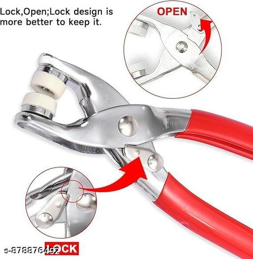  Buckle Tool Kit Manual Buckle Tool Kit for Clothes Repair, Buckle DIY Snap Tool with Snap Buttons Kit, Hand Button Plier Tool for Snap Button, Snap Fastener Pliers, Sewing Button Cover Tool Kit (Silver) - WYNAMIX store