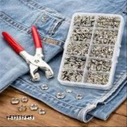  Buckle Tool Kit Manual Buckle Tool Kit for Clothes Repair, Buckle DIY Snap Tool with Snap Buttons Kit, Hand Button Plier Tool for Snap Button, Snap Fastener Pliers, Sewing Button Cover Tool Kit (Silver) - WYNAMIX store