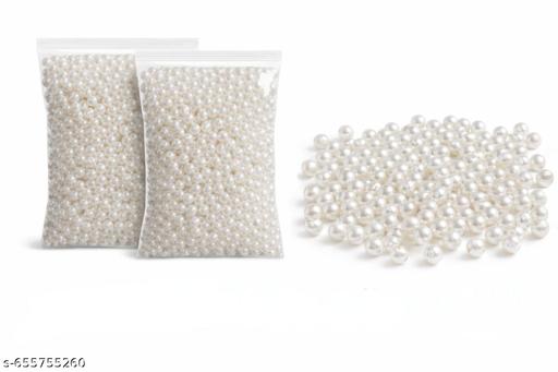 10mm 300 pices I Jewels White Artificial Round Moti Faux Pearl Beads for DIY Jewellery Making, Beading, Crafting (10mm) - WYNAMIX store