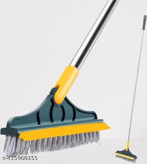 Bathroom Scrub Brush with Microfibre || Fiber Cleaning Brush for Bathroom || Multi-Use Bathroom Cleaning Brush ||  - WYNAMIX store