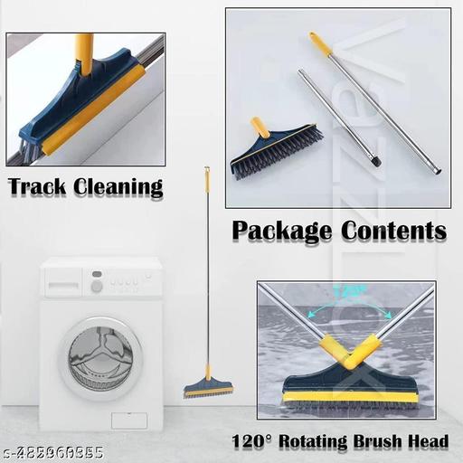 Bathroom Scrub Brush with Microfibre || Fiber Cleaning Brush for Bathroom || Multi-Use Bathroom Cleaning Brush ||  - WYNAMIX store