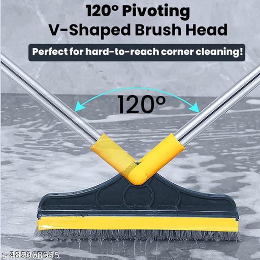Bathroom Scrub Brush with Microfibre || Fiber Cleaning Brush for Bathroom || Multi-Use Bathroom Cleaning Brush ||  - WYNAMIX store
