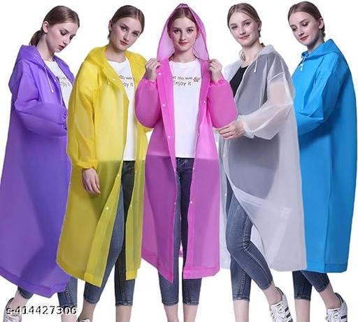 Pack of 2 Unisex Waterproof Raincoat with Hood Cap For Outdoor Travel Portable Suit - WYNAMIX store