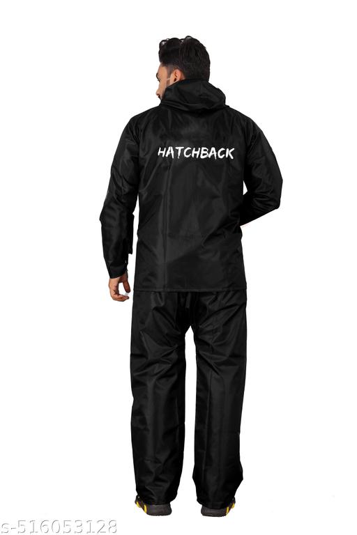 Men Solid Reversible Double Layered High Quality Waterproof Raincoat - WYNAMIX store