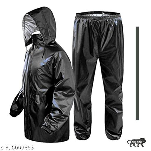  JINSIL Men/Women Stylish Raincoat/Rainwear/Rainsuit/barsaati/Overcoat with Hoods and Side Pocket 100% Waterproof rain Suit for Men/Women - WYNAMIX store