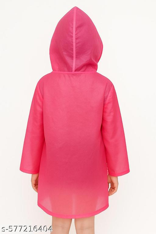 Kid's Girl's Boys PVC Full Sleeve With Hooded PPlain Raincoat Multicolor(pack of 1) - WYNAMIX store