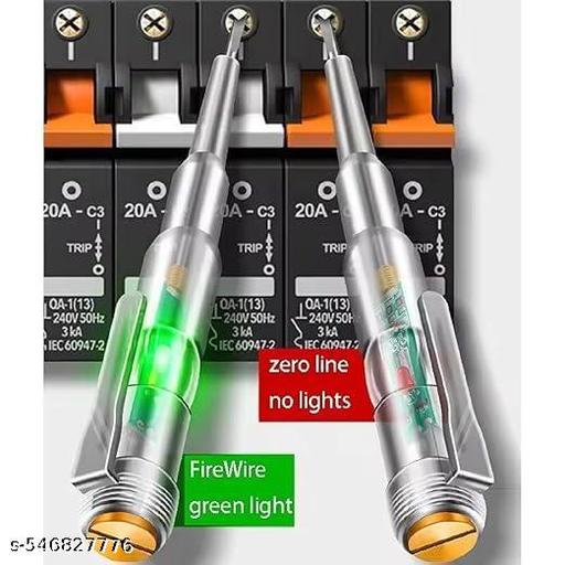JEWEON Electrical Tester Pen 70-250V Induction Detector Pen Electrical Tester Electrical Tester Pen with LED Light Non-Contact AC Voltage Tester Pen Pack of 2 - WYNAMIX store