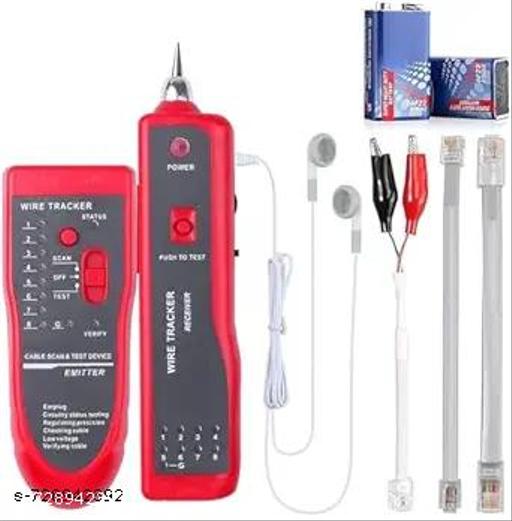 Wire Tracker Cable Finder | Network & Telephone Line Tester with Emitter & Receiver | LAN, RJ45, RJ11 Wire Tracing Tool - WYNAMIX store