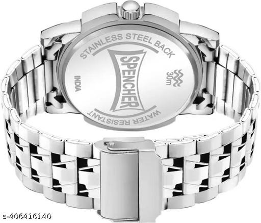 Silver Stainless Chain Green Dial Men’s & Boy’s Analog Watch - WYNAMIX store