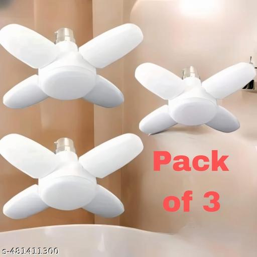 HOME 25 WATT 4 FAN LED  BULB LIGHT DECORATIVE PACK OF 3  - WYNAMIX store