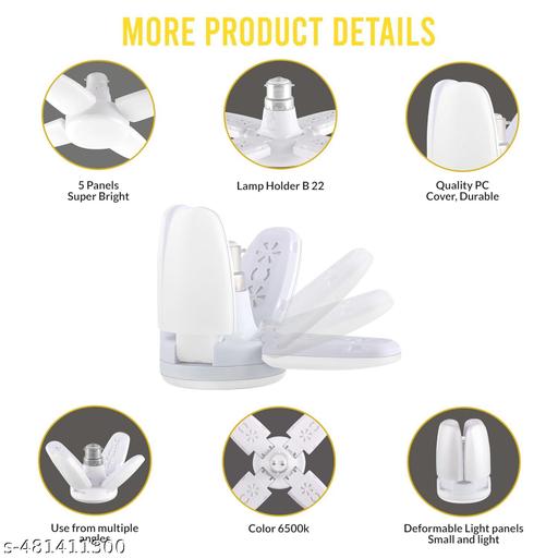 HOME 25 WATT 4 FAN LED  BULB LIGHT DECORATIVE PACK OF 3  - WYNAMIX store
