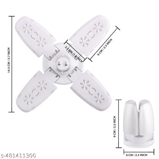 HOME 25 WATT 4 FAN LED  BULB LIGHT DECORATIVE PACK OF 3  - WYNAMIX store