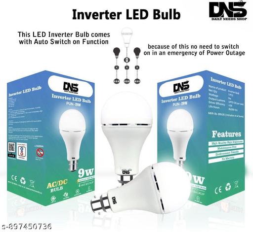 9 Watt Inverter Round B22 D Inverter Bulb - WYNAMIX store