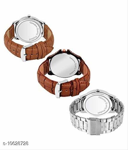 Classic Men Brown Leather Analog Watch - WYNAMIX store