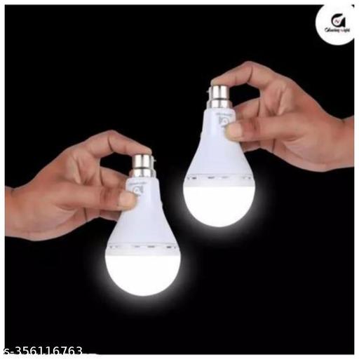 12 Watt AC/DC. Inverter Emergency Rechargeable Bulb. 4 Hr.s Bekup Pack of 2+1 TWO GET ONE FREE - WYNAMIX store