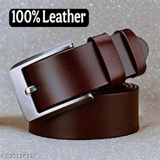 Brown Leather Belt for mens Formal and Casual wear - WYNAMIX store