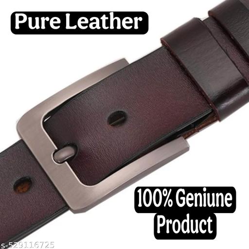 Brown Leather Belt for mens Formal and Casual wear - WYNAMIX store