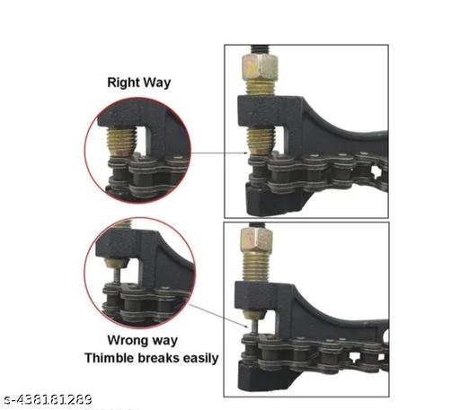 Chain Breaker Link Removal Splitter Motor Chain Cutter Riveting Tool 420-530 Motorcycle Tool for Cycle Bike ATV Chains - WYNAMIX store