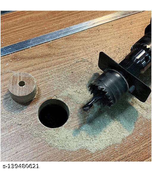 Drill Bits Holesaw 11pcs Woodworking Hole Saw Drill Bit Kit 3/4" to 2 1/2" Drilling Tool Wood Thin Alloy Metal Cutter Core Drill Bits Power Tool Accessories - WYNAMIX store