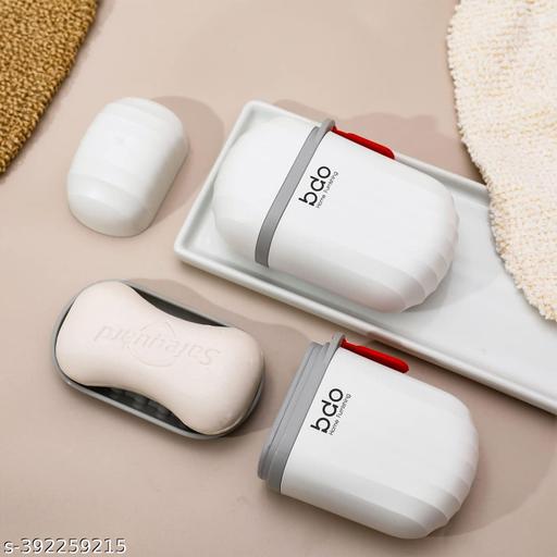 Deldona Portable Waterproof Leakproof Travel Soap Box Case Holder Plastic Soap Case Box Holder Dish Container for Bathroom Outdoors Travel Home Use (Pack of 1) - WYNAMIX store