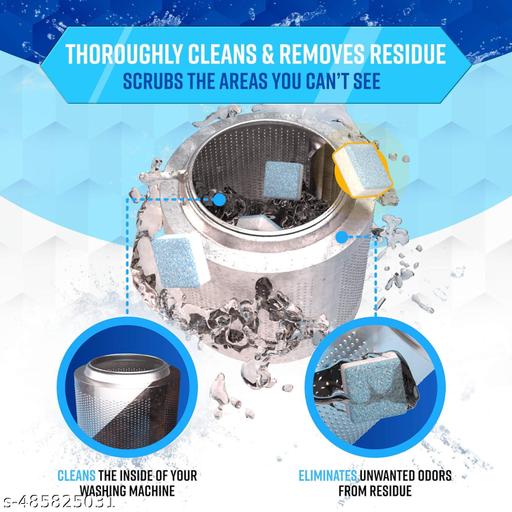 pack of 30 pcs washing machine cleaning tablet, Descaling Powder , washing machine deep cleaner, Deep Cleaner Tablet All Company’s Front nd Top Load Machine(30 PCS) - WYNAMIX store