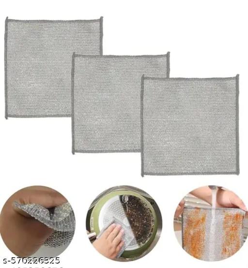 Non Scratch Dish Wash Cloth - Multipurpose Wire & Microfiber Dishwashing Rags for Wet and Dry, Easy Rinsing, Reuse Cleaning Cloth for Kitchen, Sinks, Pot & Pans.(30 Pieces) - WYNAMIX store