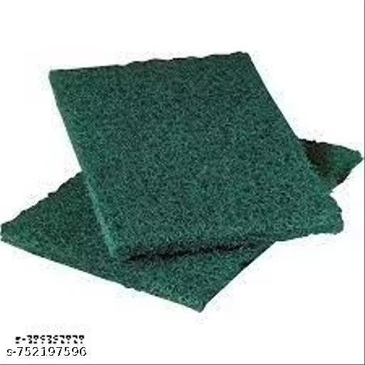 Pack of 12 Kitchen Cleaning Combo – 4 Steel Scrubbers + 4 Green Pads + 4 Sponge Dish Cloths | Heavy Duty Utensil Scrubber Set for Kitchen, Sink & Dishes - WYNAMIX store
